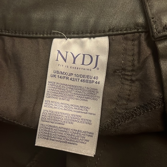 NYDJ Coated Marilyn Straight Jeans. - Picture 12 of 16